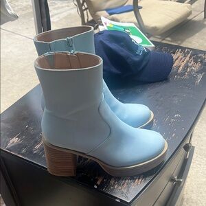 Altar'd State Light Blue Heeled Boots